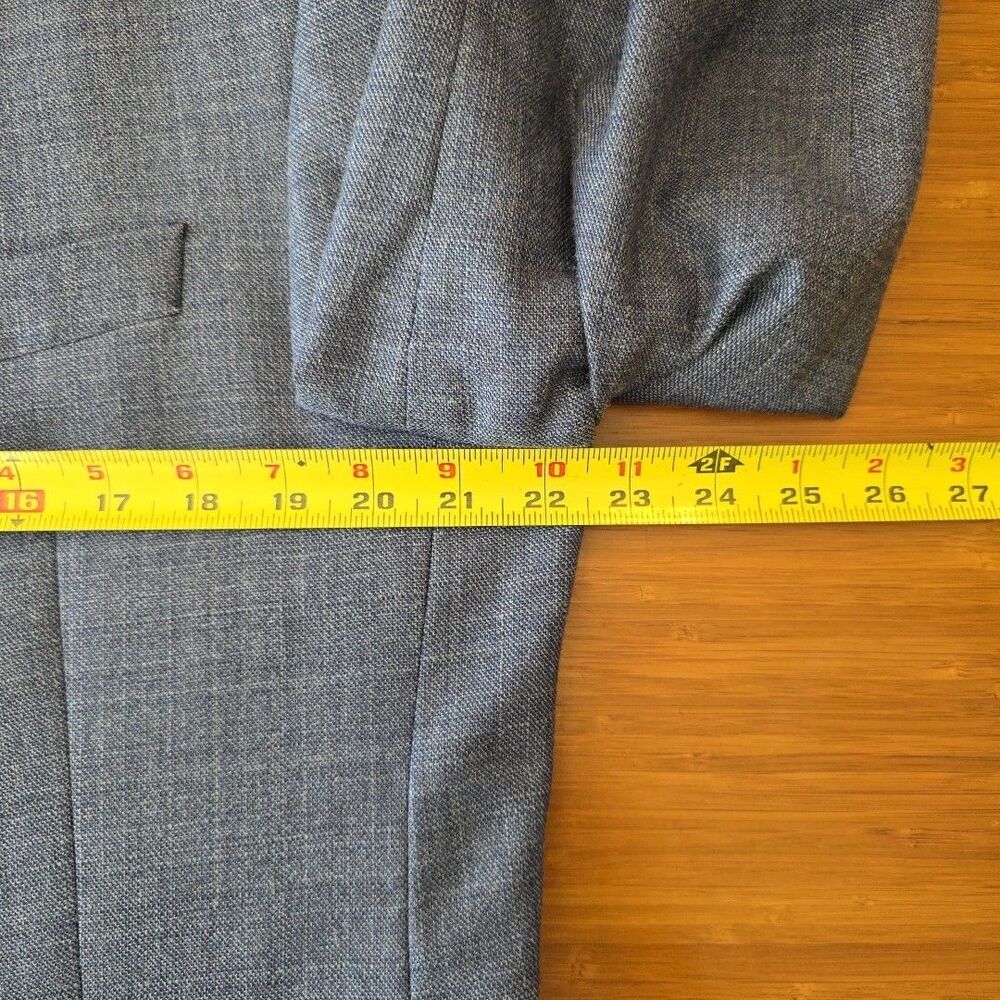 Lauren Ralph Lauren LRL Men's Wool & Silk 2-Button Blazer Blue Basketweave • 42L - Picture 7 of 13